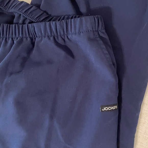 Drawstring style navy scrub pants by Jockey - Picture 2 of 4